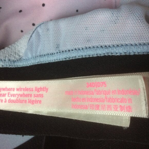 Victoria's Secret PINK Boardwalk Pink Cloudy Constellation Wireless Bra Size 34D - Picture 5 of 8